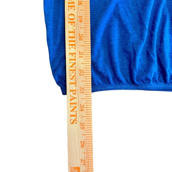 Vintage AMERICAN EAGLE Women’s Blouson Top Medium Blue Y2K Boho Festival Shirt - Picture 6 of 9